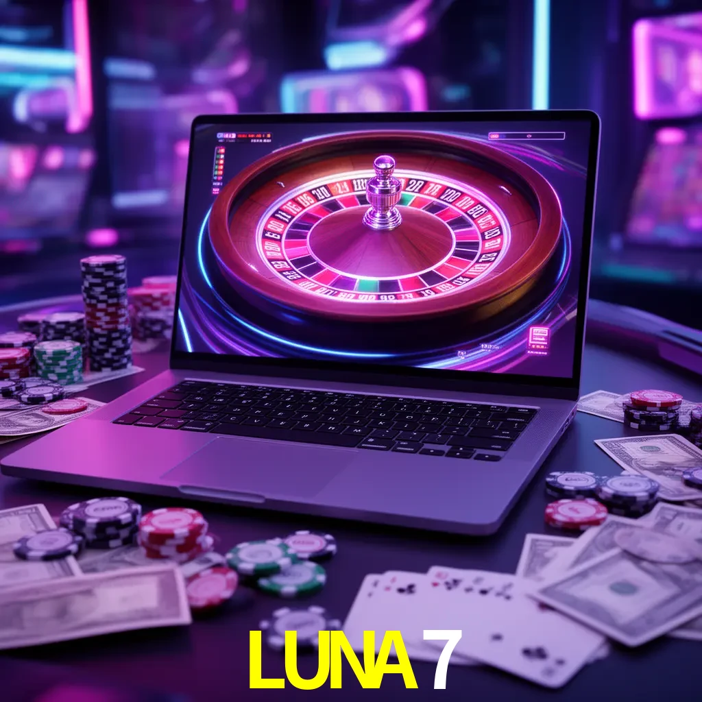 Centro móvil LUNA7 con casino, cajero, bonos, app y acceso de cuenta para México